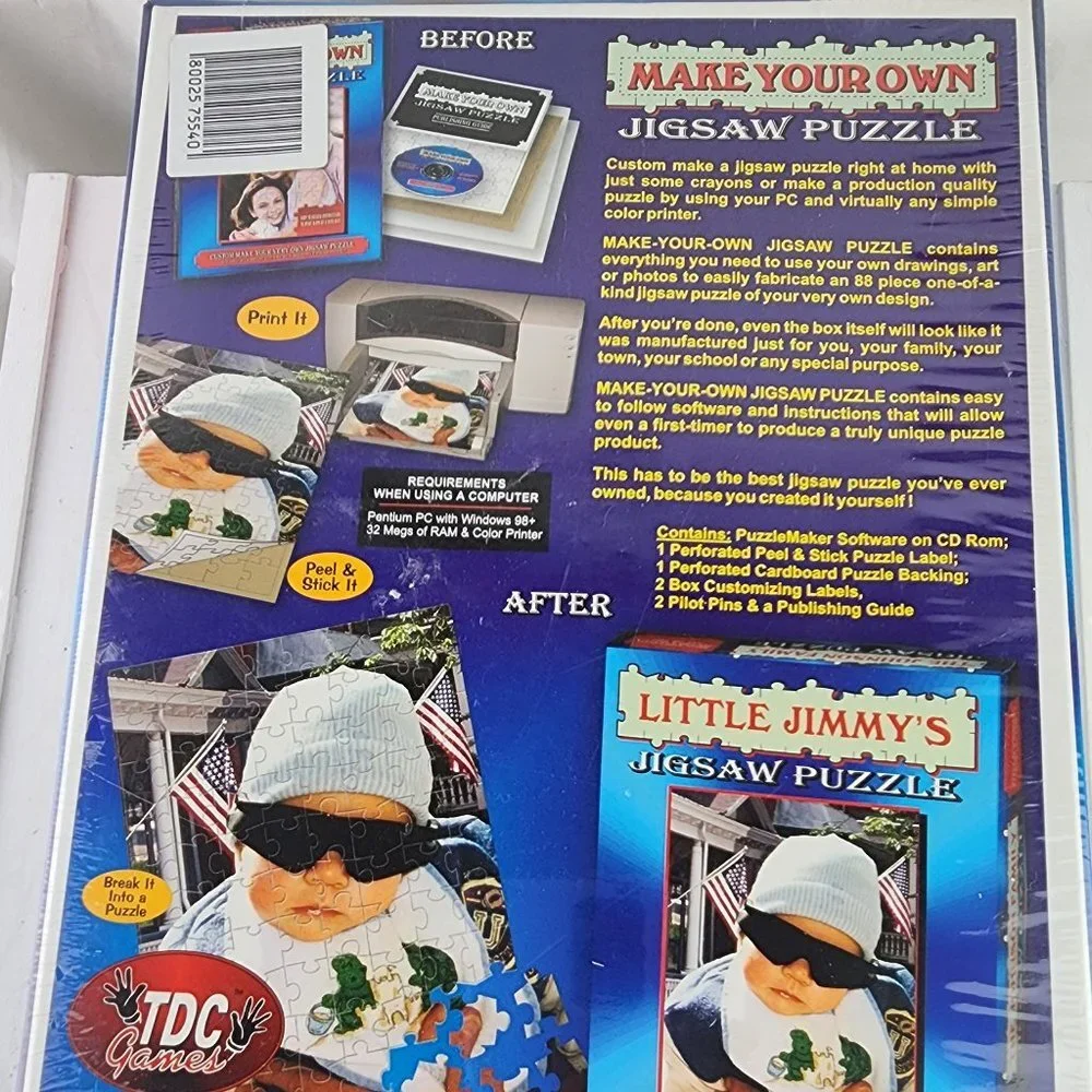 TDC Games Make Your Own Jigsaw Puzzle NWT